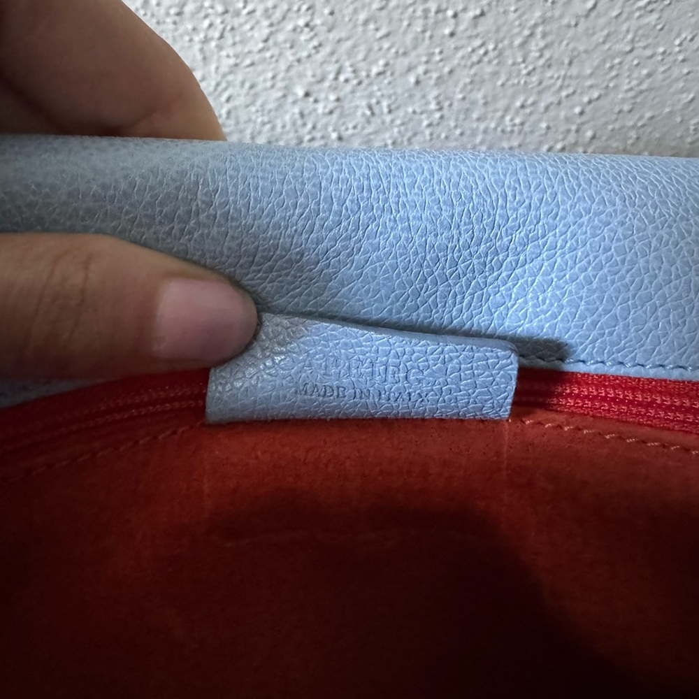 Bvlgari blue leather handbag - Picture 7 of 11